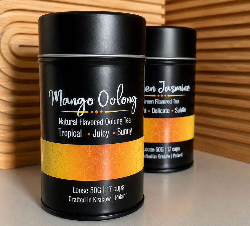 Mango Oolong Leo Tea w eleganckiej puszce